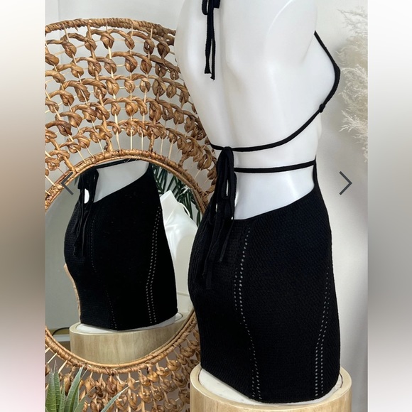 NEW Crochet Mini Beach Dress - Picture 6 of 11